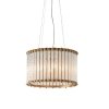 Szklana lampa wisząca złota okrągła designerska nowoczesna salonowa Romola 81999 ENDON